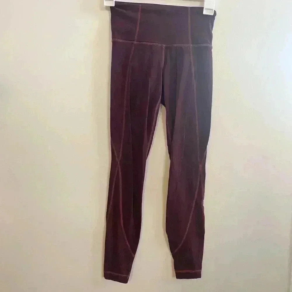 Athleta purple high‎ waisted leggings XXS